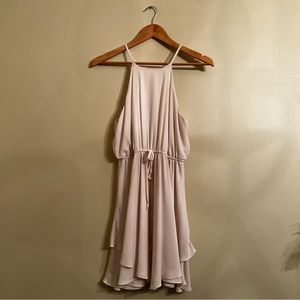 Cream Halter Dress